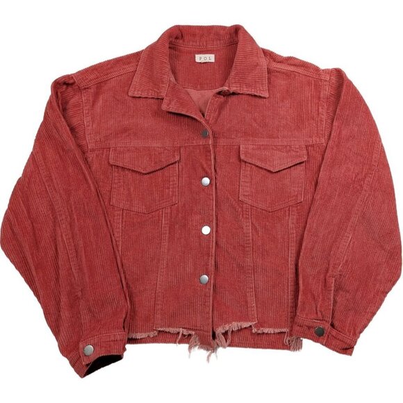 POL Jackets & Blazers - POL by Anthropologie Distressed Wide Corduroy Jacket Size Small